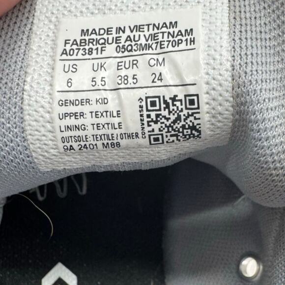 Converse‎ Chuck Taylor All Star Mid GS 'Malden Street - Rainy Daze Blue' Kids 6 - Picture 9 of 10